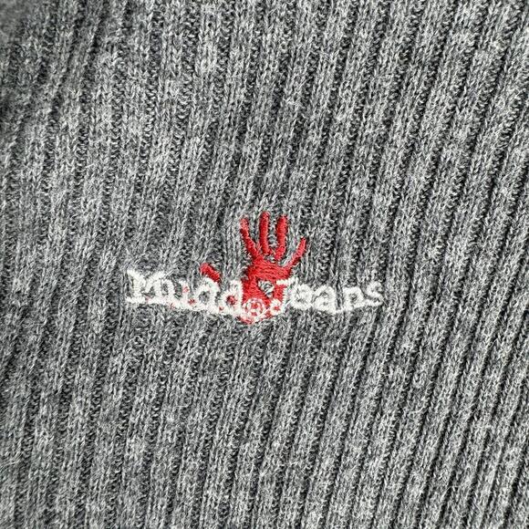 Vintage Mudd full zip ribbed cardigan sweater top y2k 90s casual hooded medium m - Picture 7 of 8